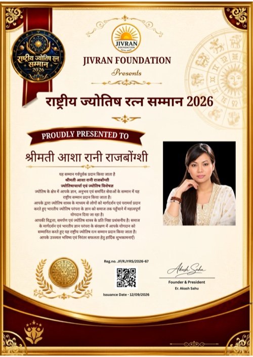 Rashtriya Jyotish Ratna Samman 2026 — Jivran Foundation