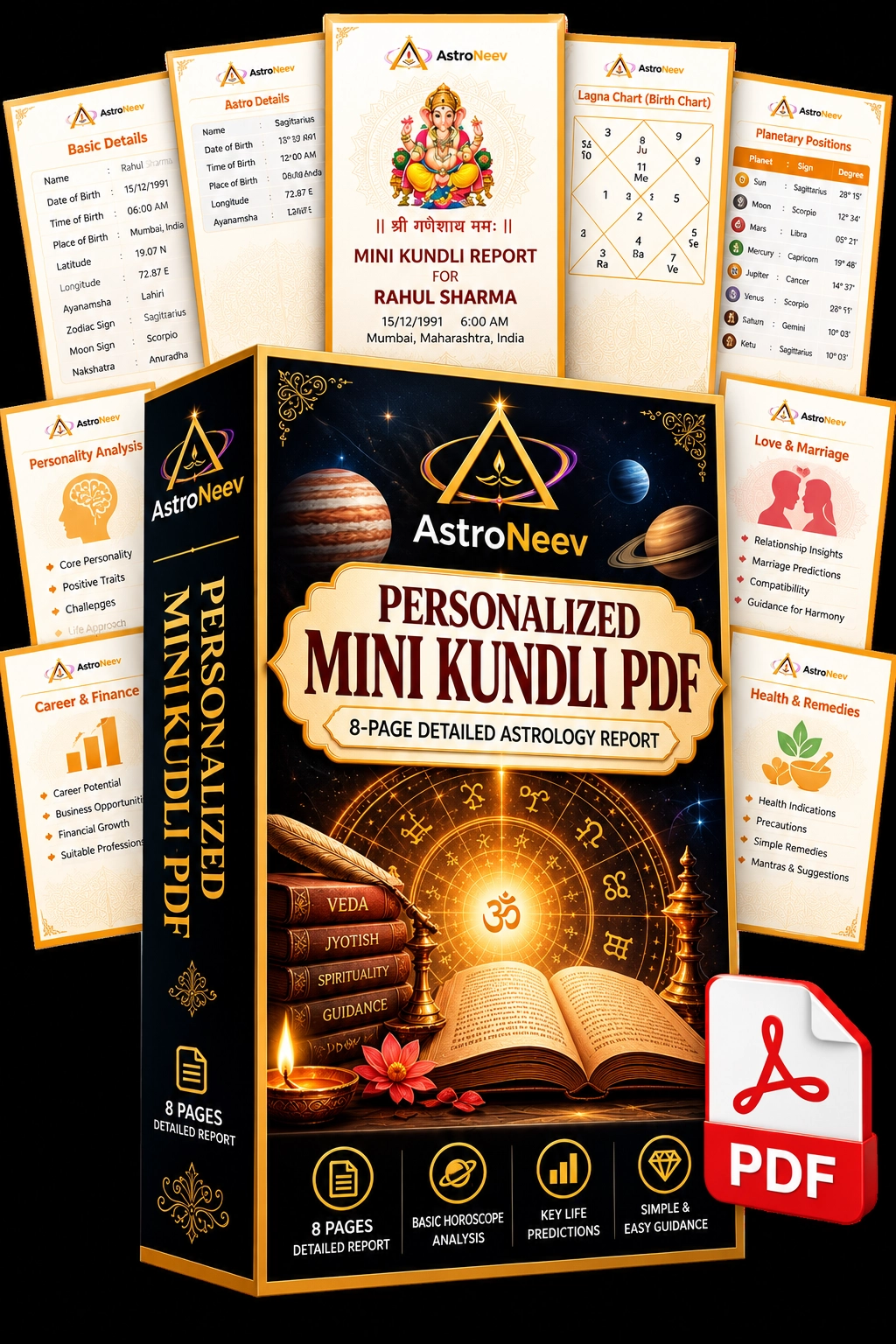 Personalized Mini Kundli PDF